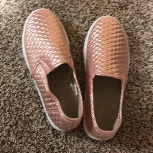 NWOT Sparkly Slip On Shoes